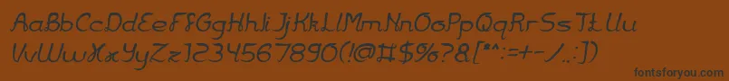 Jazz Music Italic Font – Black Fonts on Brown Background