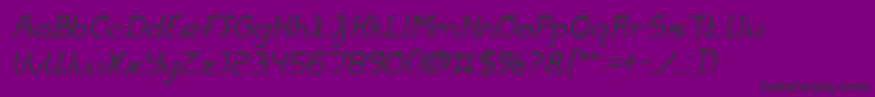 Jazz Music Italic Font – Black Fonts on Purple Background