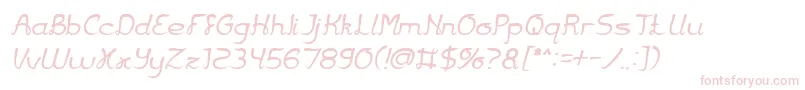 Jazz Music Italic Font – Pink Fonts