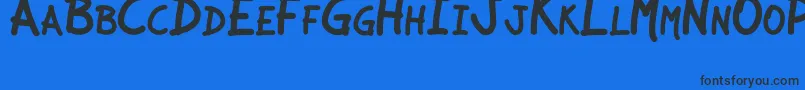 JCAguirreP   Libre Font – Black Fonts on Blue Background