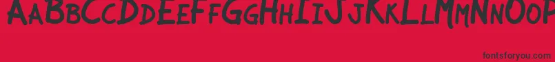 JCAguirreP   Libre Font – Black Fonts on Red Background