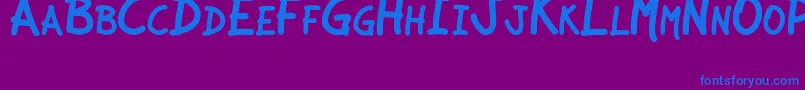 JCAguirreP   Libre Font – Blue Fonts on Purple Background