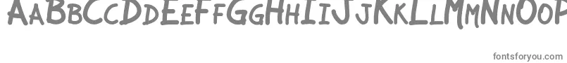 フォントJCAguirreP   Libre – 白い背景に灰色の文字