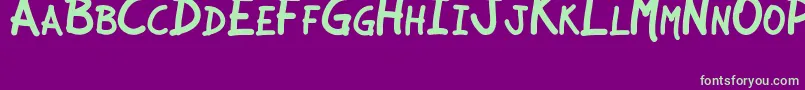 JCAguirreP   Libre Font – Green Fonts on Purple Background