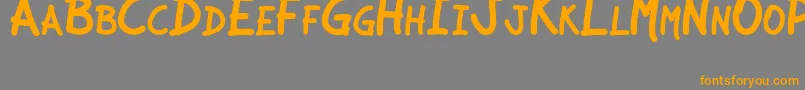 JCAguirreP   Libre Font – Orange Fonts on Gray Background