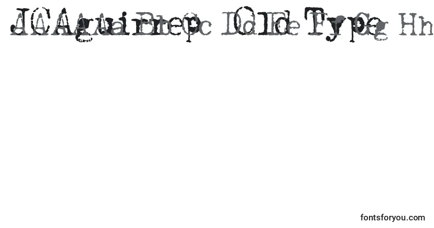 Schriftart JCAguirrep   Old Type – Alphabet, Zahlen, spezielle Symbole