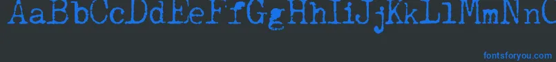 JCAguirrep   Old Type Font – Blue Fonts on Black Background