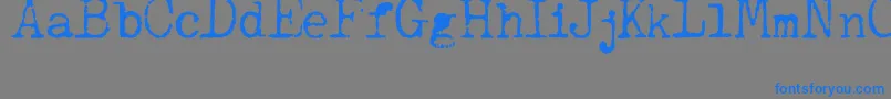 JCAguirrep   Old Type Font – Blue Fonts on Gray Background