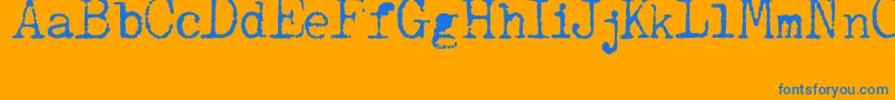 JCAguirrep   Old Type Font – Blue Fonts on Orange Background