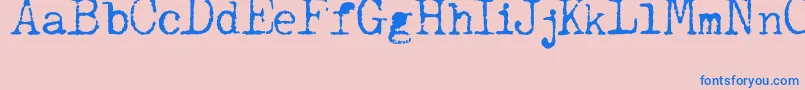 JCAguirrep   Old Type Font – Blue Fonts on Pink Background