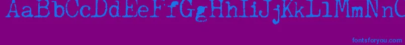 JCAguirrep   Old Type Font – Blue Fonts on Purple Background