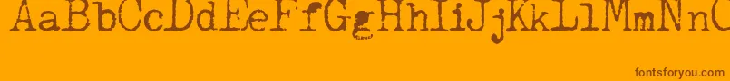 JCAguirrep   Old Type Font – Brown Fonts on Orange Background