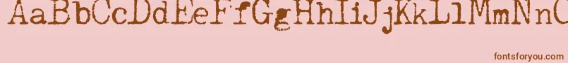 JCAguirrep   Old Type Font – Brown Fonts on Pink Background