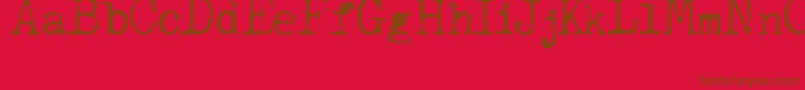 JCAguirrep   Old Type Font – Brown Fonts on Red Background