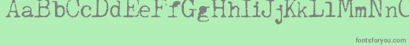 JCAguirrep   Old Type Font – Gray Fonts on Green Background