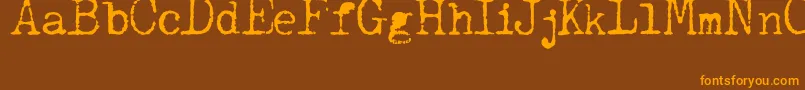 JCAguirrep   Old Type Font – Orange Fonts on Brown Background