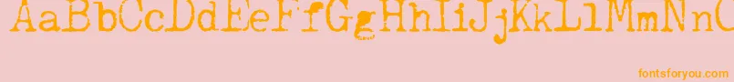 JCAguirrep   Old Type Font – Orange Fonts on Pink Background