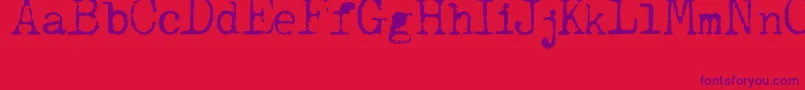 JCAguirrep   Old Type Font – Purple Fonts on Red Background