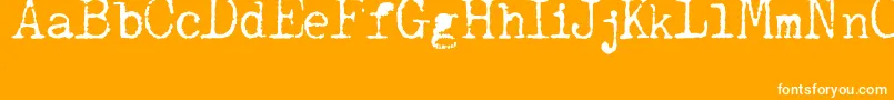 JCAguirrep   Old Type-Schriftart – Weiße Schriften auf orangefarbenem Hintergrund