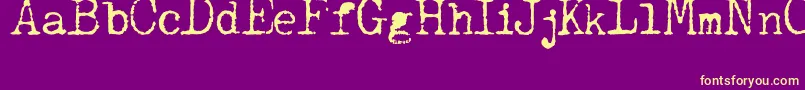 JCAguirrep   Old Type Font – Yellow Fonts on Purple Background