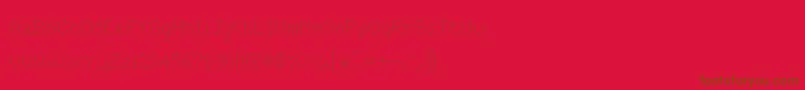 Fonte jd arrowup – fontes marrons em um fundo vermelho