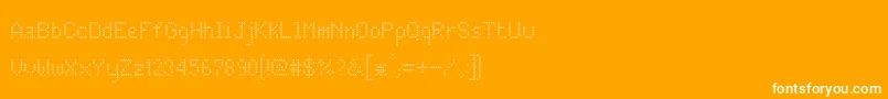 jd arrowup Font – White Fonts on Orange Background