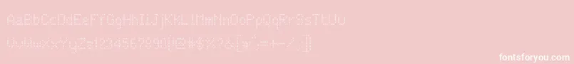 Fonte jd arrowup – fontes brancas em um fundo rosa