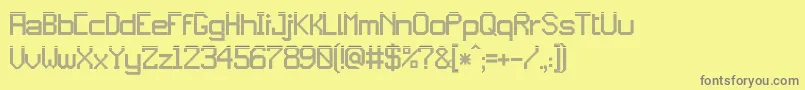 jd bagues Font – Gray Fonts on Yellow Background