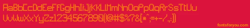 jd bagues Font – Orange Fonts on Red Background