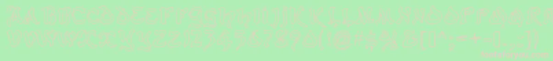 jd belt Font – Pink Fonts on Green Background