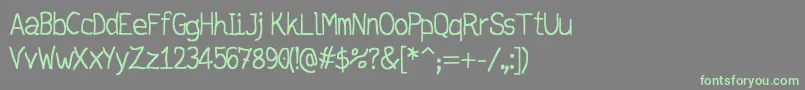 jd daring Font – Green Fonts on Gray Background