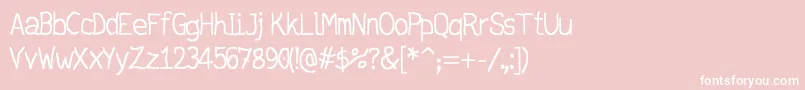 jd daring Font – White Fonts on Pink Background