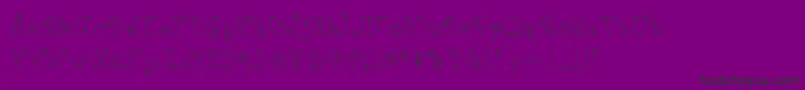 jd ducky Font – Black Fonts on Purple Background