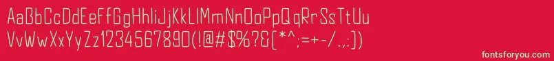 jd equinox Font – Green Fonts on Red Background