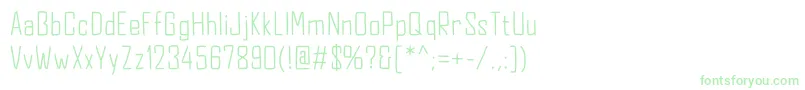 jd equinox Font – Green Fonts on White Background