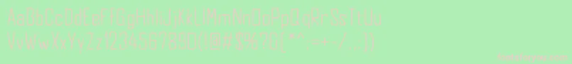 jd equinox Font – Pink Fonts on Green Background