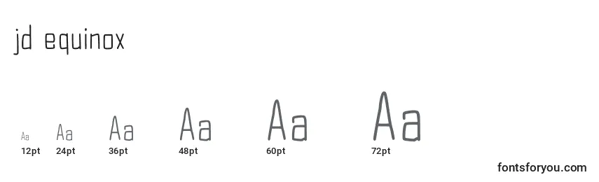 Jd equinox Font Sizes