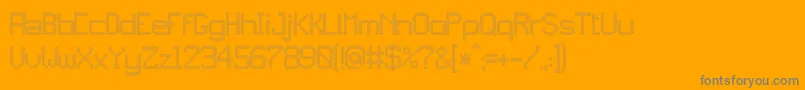 jd gems Font – Gray Fonts on Orange Background