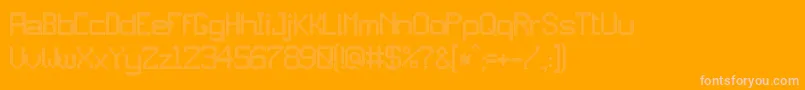 jd gems Font – Pink Fonts on Orange Background