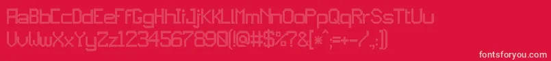 jd gems Font – Pink Fonts on Red Background