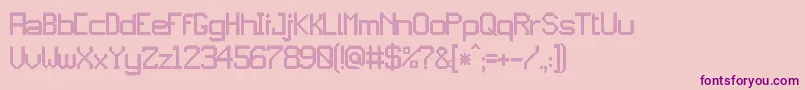 Fonte jd gems – fontes roxas em um fundo rosa