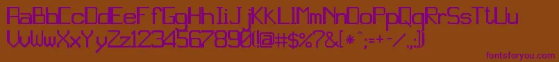 jd gina Font – Purple Fonts on Brown Background
