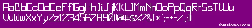 jd gina Font – White Fonts on Purple Background