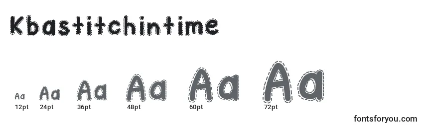Kbastitchintime Font Sizes