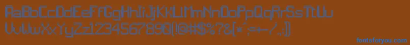 jd led7 Font – Blue Fonts on Brown Background