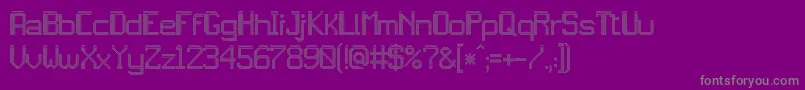 jd led7 Font – Gray Fonts on Purple Background