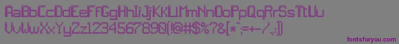 jd led7 Font – Purple Fonts on Gray Background