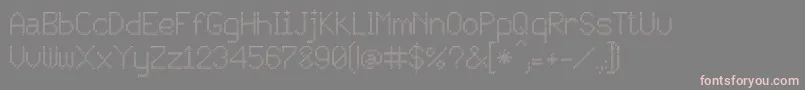 JD Persegi Font – Pink Fonts on Gray Background