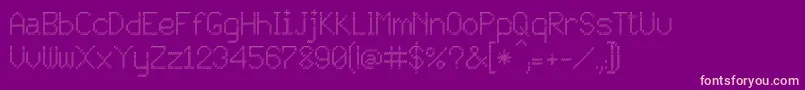 JD Persegi Font – Pink Fonts on Purple Background