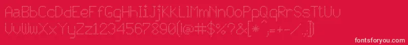 Más sobre la fuente JD Persegi fuente JD Persegi – Fuentes Rosadas Sobre Fondo Rojo